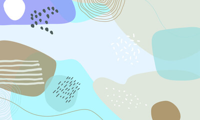 Hand drawn minimal background. Hand drawn abstract shape background