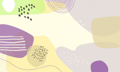 Hand drawn minimal background. Hand drawn abstract shape background