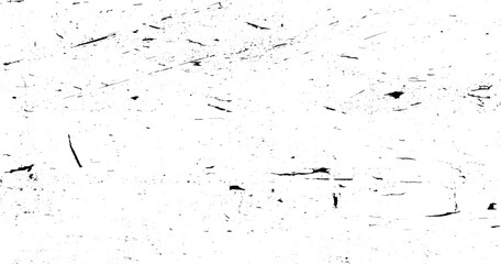 Obraz premium Grunge overlay layer. Abstract black and white vector background. Monochrome vintage surface with dirty pattern in cracks, spots. Vector textured effect. Vector illustration.