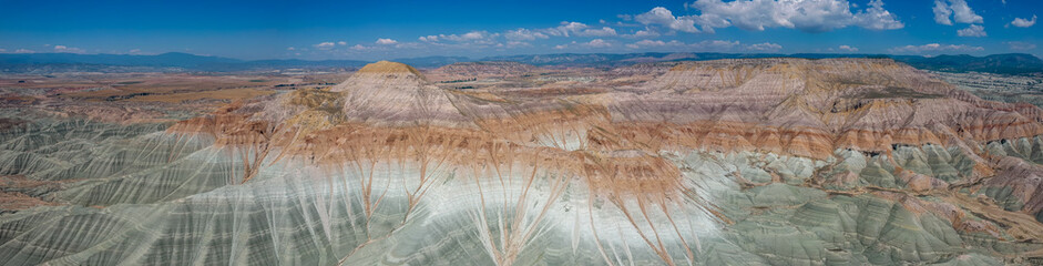 Panorama of beautiful colorful mountains of Nallihan near Ankara, Turkey