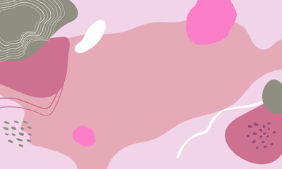 Hand drawn minimal background. Hand drawn abstract shape background