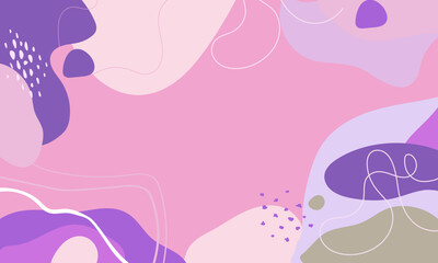 Hand drawn minimal background. Hand drawn abstract shape background