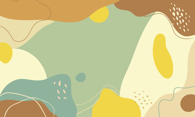 Hand drawn minimal background. Hand drawn abstract shape background