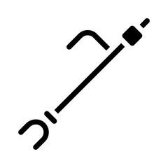 Fire Hook solid icon