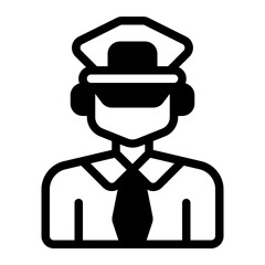 Police Officer glyph icon