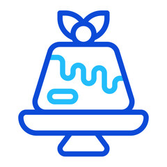 Obraz premium Pudding duoline icon