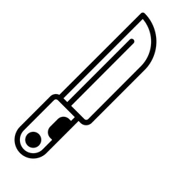 Chefs Knife glyph icon