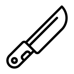 Chefs Knife line icon