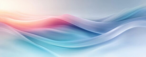 Obraz premium Pastel Abstract Landscape Soft Gradient Minimalism Modern Art