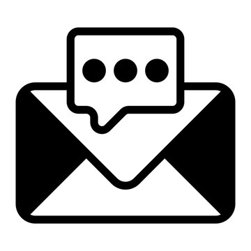 Envelope glyph icon