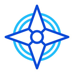 Compass duoline icon © spacepixel