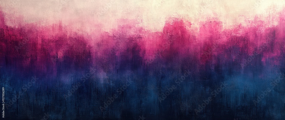 Poster teal to deep purple gradient background with ethereal glow and soft focus for futuristic design