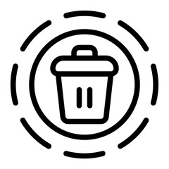 Delete line icon