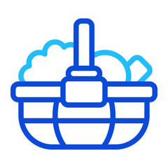 Basket duoline icon