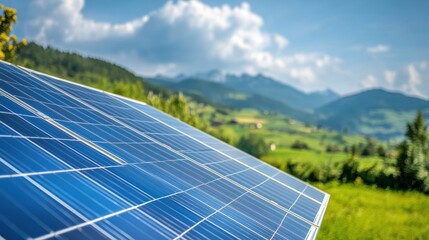 Renewable Energy Landscape: Solar Panels Powering a Sustainable Future