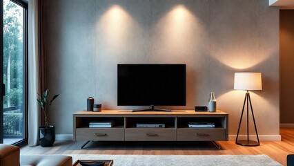 living room interior with fireplace