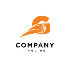 Letter G Basket Ball Logo Icon Vector