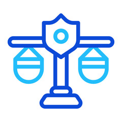 Law Scale duoline icon