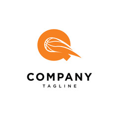 Letter Q Basket Ball Logo Icon Vector