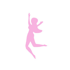 Illustration silhouettes party dance colorful