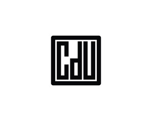 CDU logo design vector template. CDU