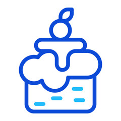 Obraz premium Cake duoline icon