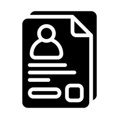 Cv Resume solid icon