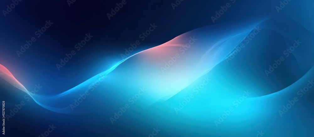 Poster vibrant teal and blue abstract gradient background for digital art and design