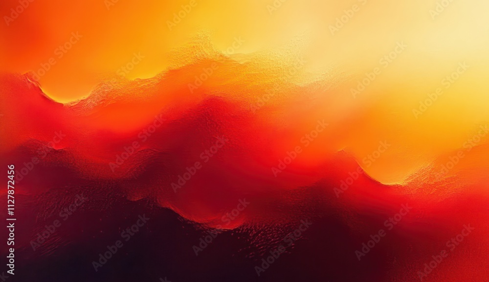 Poster orange red gradient abstract background with fluid composition and soft textures for web banner desi