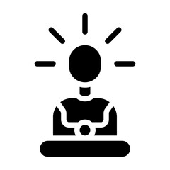 Enlightenment solid icon