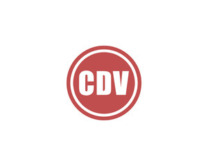 CDV Logo design vector template. CDV