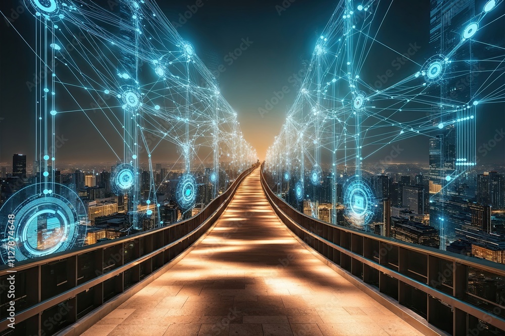 Poster dynamic networking of bright pathways and flow of digital data in a modern technology ecosystem