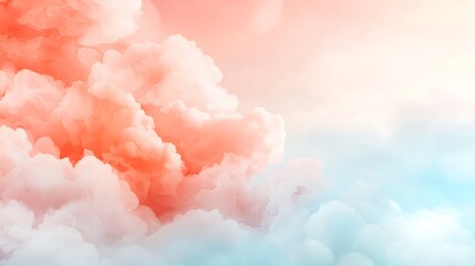 Romantic clouds background for valentine's day soft pastel colors serene atmosphere dreamy vibe