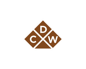 CDW logo design vector template. CDW