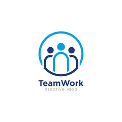 Creative Team Work Concept Logo Design Template