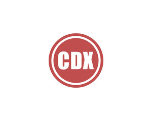 CDX logo design vector template. CDX