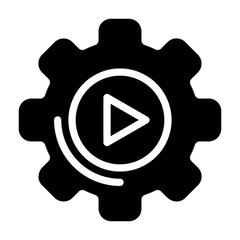 streaming settings Solid icon