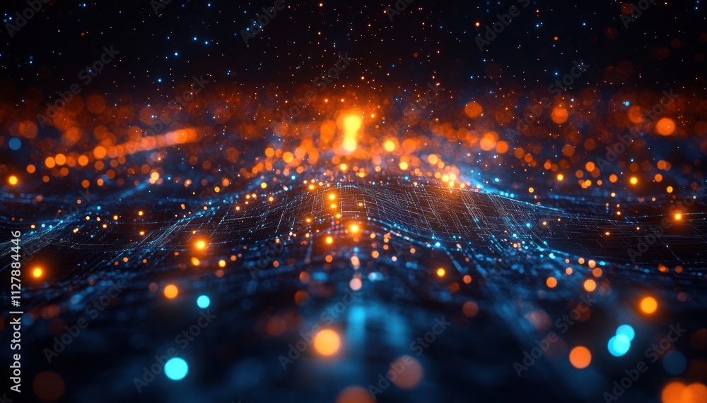 Poster Digital Asset Network in Blockchain Technology Ecosystem with Interconnected Tokens and Fluidity in Token Economy