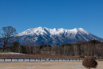 Snowy mountains of Japan