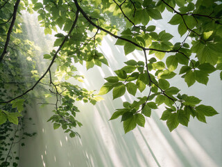 leaves in the sun. tree, nature, leaf, spring, plant, leaves, forest, branch, summer, foliage, sun, trees, garden, color, growth, flora, park, flower, sunlight, sky, environment, water, bright, green,