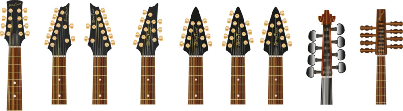 8 String Instrument Heads
