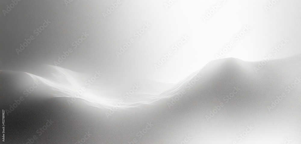 Poster monochrome soft gradient background with smooth grainy texture and ethereal lighting for website hea