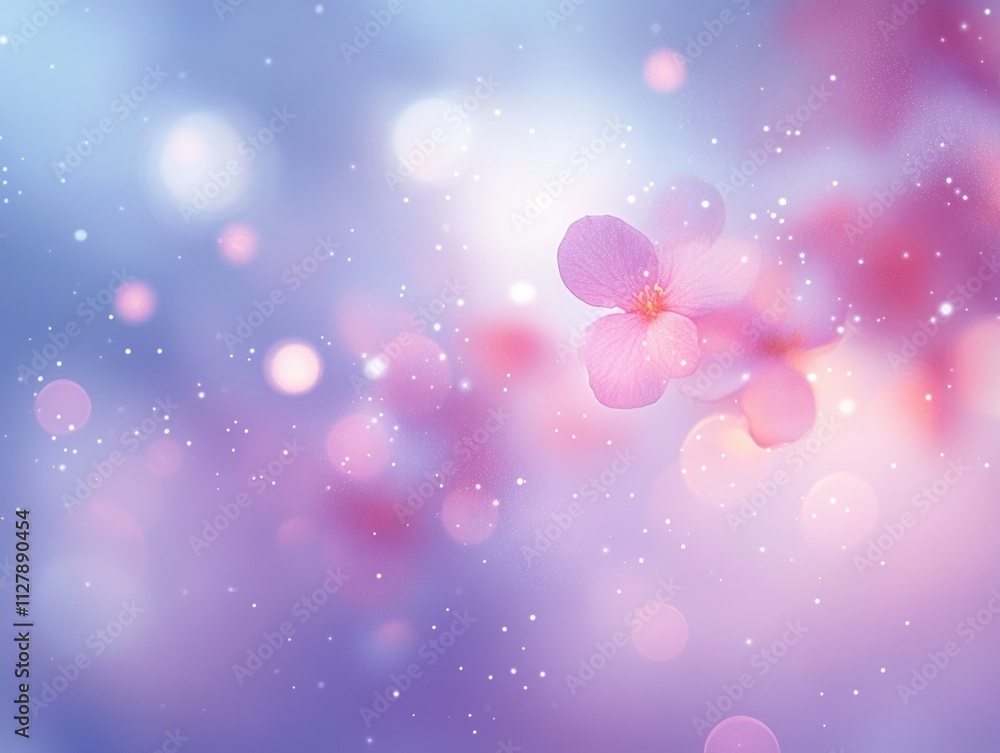 Aufkleber sparkling light background with glittering flare and soft bokeh effects