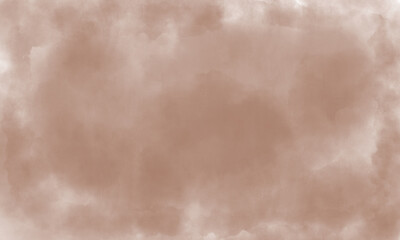 Color of the year 2025, Mocha Mousse. Watercolor Texture paper, cloud, Modern trendy background. Brown tone scheme. 
