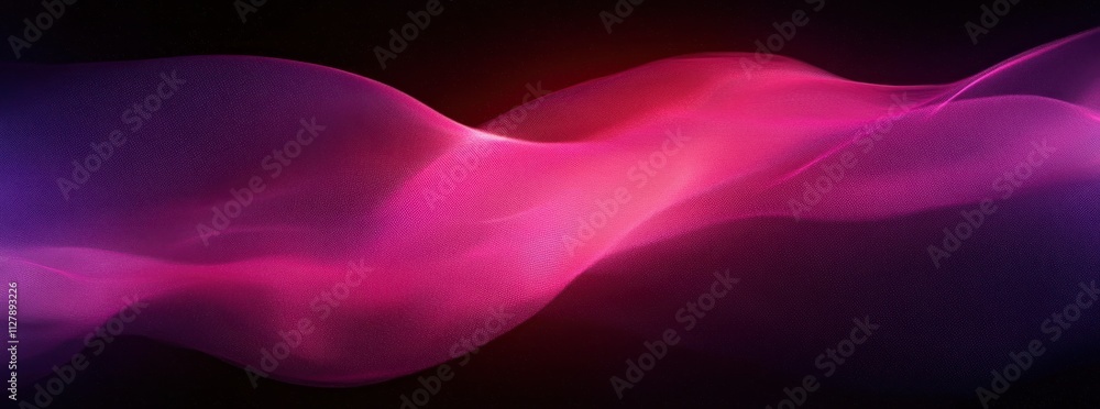 Poster Vibrant Abstract Composition Gradient Background Design in Fuchsia and Deep Purple with Smooth Textures and Soft Lighting