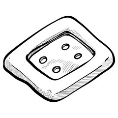 Shirt Buttons Handdrawn Illustration