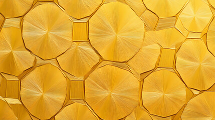 Geometric honeycomb pattern abstract yellow hexagon texture background with modern clean design. Tessellation. Illustration