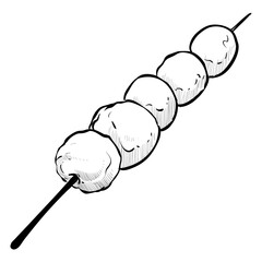 dango handdrawn illustration