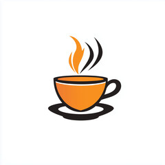 Obraz premium Vector logo illustration cup of tea