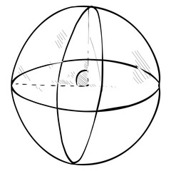 Sphere Shape Handdrawn Illustration